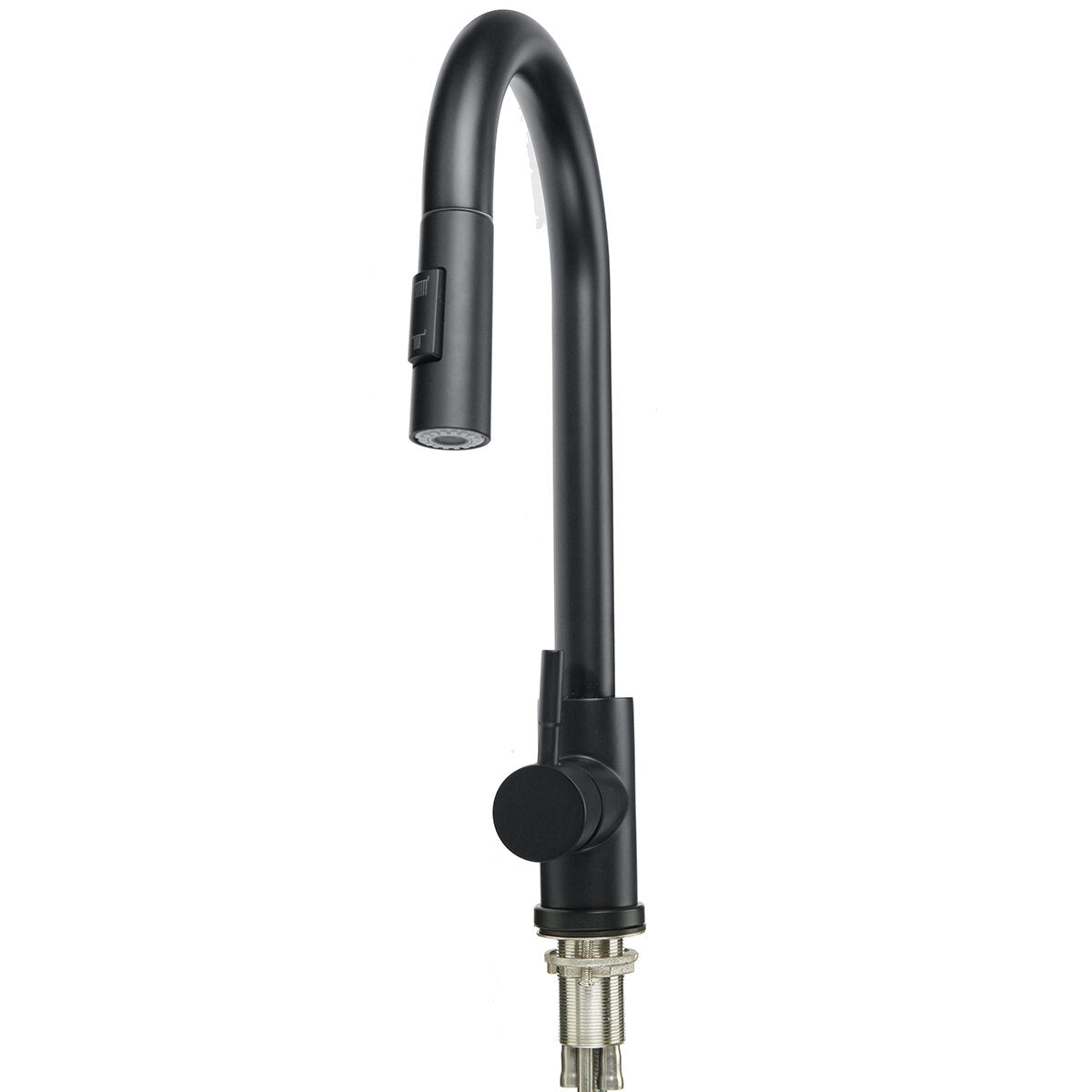 304 Stainless Steel Kitchen Pull Out Faucet Sprayer Black Paint Double-Feed Pipe Sensor Tap Thin Head Stretch