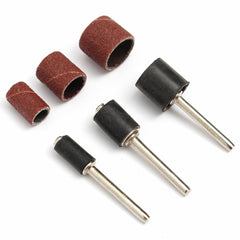 338pcs 1/4 3/8 1/2 Inch Sanding Drum Sleeves Sandpaper Ring Set for 3.175mm Shank Rotary Tool