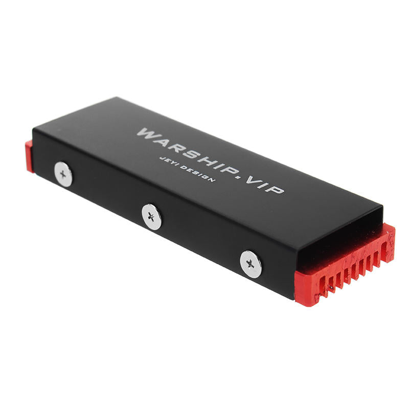 Aluminum Heatsink NGFF PCI-E 2280 SSD Cooling Fan Fin Cooler W/ Thermal Pad