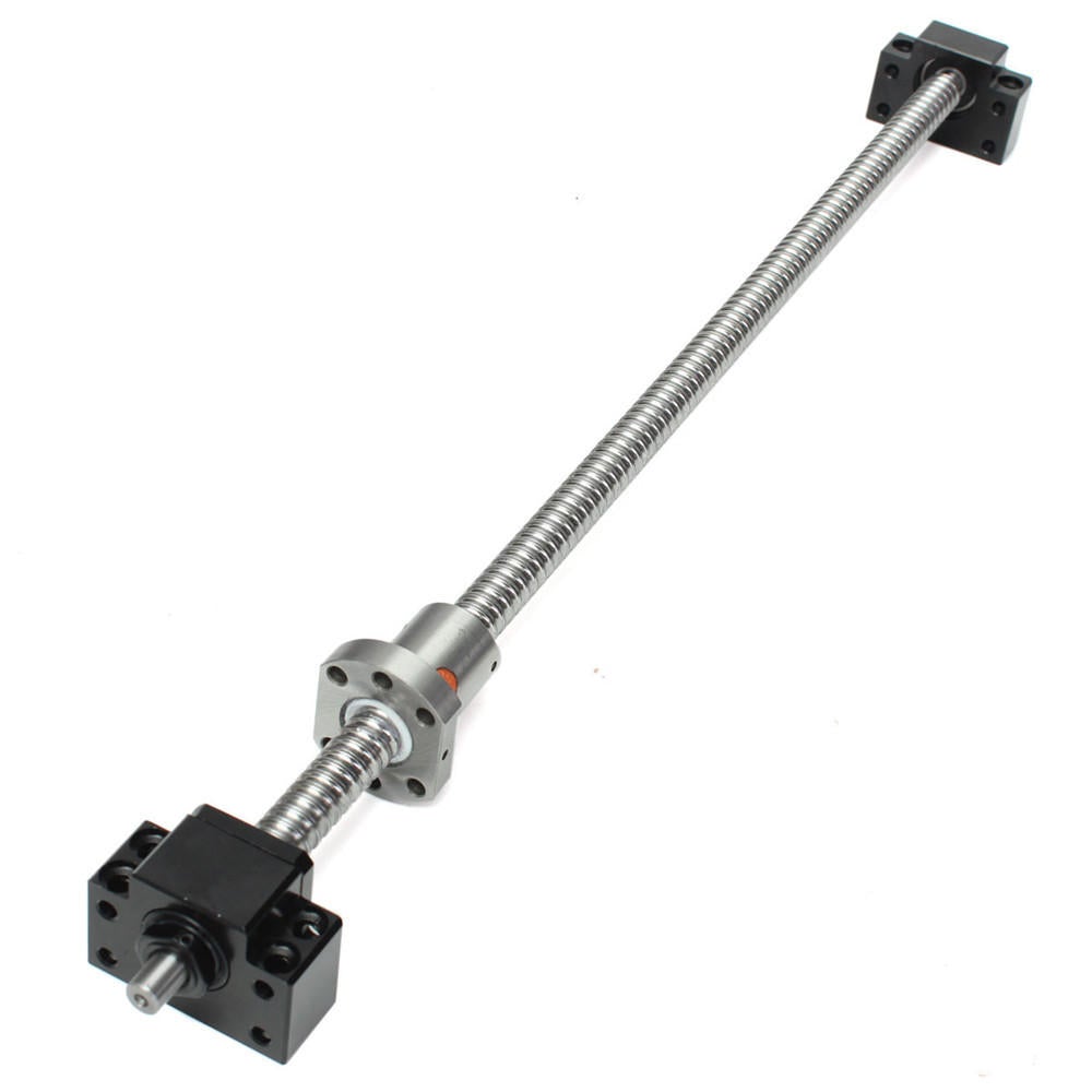 500mm Ball Screw with BK12 BF12 Supports and 6.35x10mm Coupler for CNC
