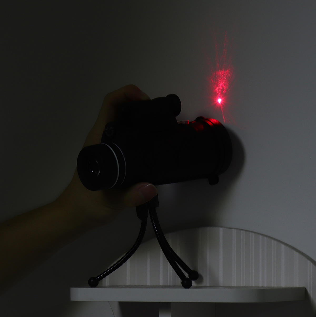 40x60 Monocular HD Optic BAK4 Low Night Vision Led Flashlight Telescope With Tripod Phone Holder