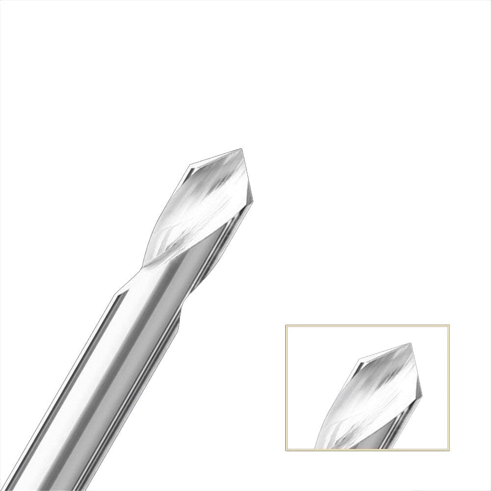 2 Edge 90 Degree Centering Drill Aluminum Fixed Point Carbide Knife Gong Cnc Tool Without Coating