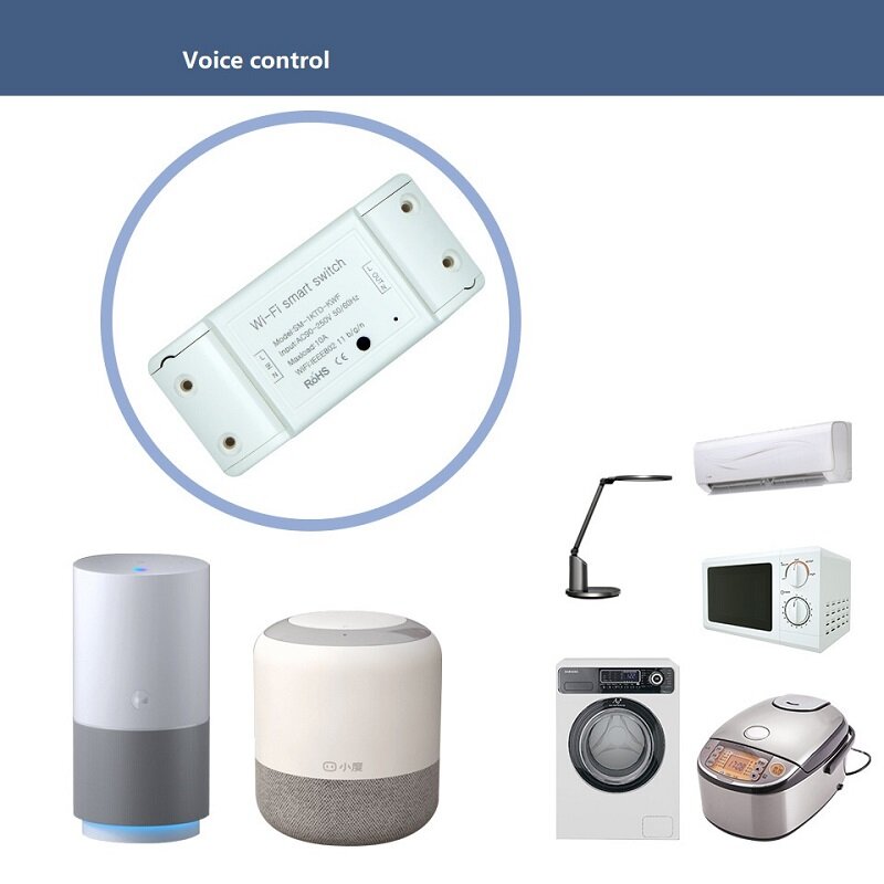 WiFi Smart On-off Device Mobile Phone Wireless Remote Control Timer Switch Works with Alexa Google Home