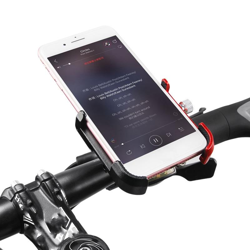 Aluminum Alloy Rotatable Bicycle Bike Phone Holder MTB Mountain Road Bike Handlebar Clip Holder Bike Bicycle Accessory Tool