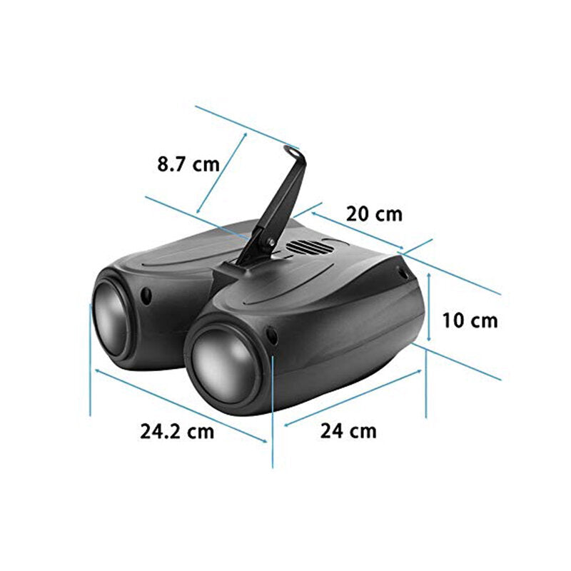 Single Head/Double Heads LED Stage Light 10W 20W RGBW Auto/Voice-activated Party Disco DJ Projector AC90-240V