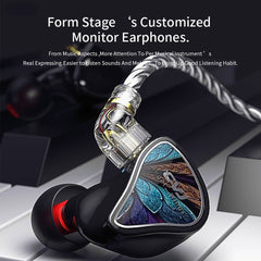 Angel Wing 3.5mm Wired Earphones Electrostatic Dynamic Balanced Hi-Fi Monitor Sport Music Earphone Headphones