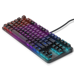 Mechanical Keyboard 87 Keys Wired Keyboard Gateron Optical Switch Hot Swappable RGB NKRO Type-C Gaming Keyboard