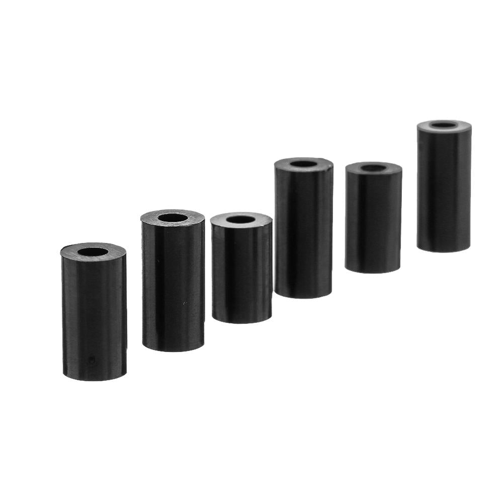 M3NR3 140Pcs M3 Black/White Nylon Round Column Non-Threaded Spacer Hollow PCB Standoff Set