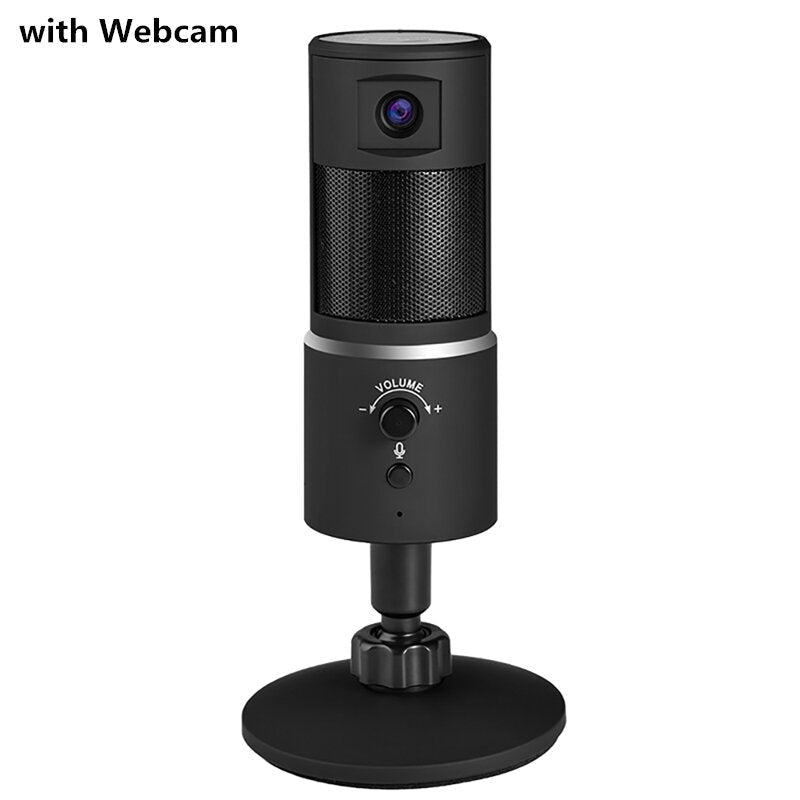 Digital Video Microphone Condenser Recording with 1080P Camera Webcam Hi-Fi Stereo Bluetooth