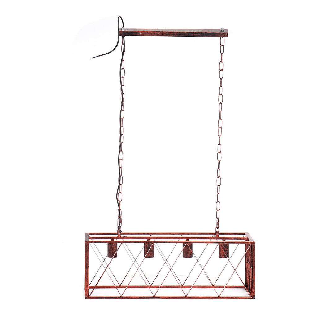 85-265V Industrial Kitchen Pendant 4/6-Light Chandelier Ceiling Lamp Fixture Decor Without Bulb