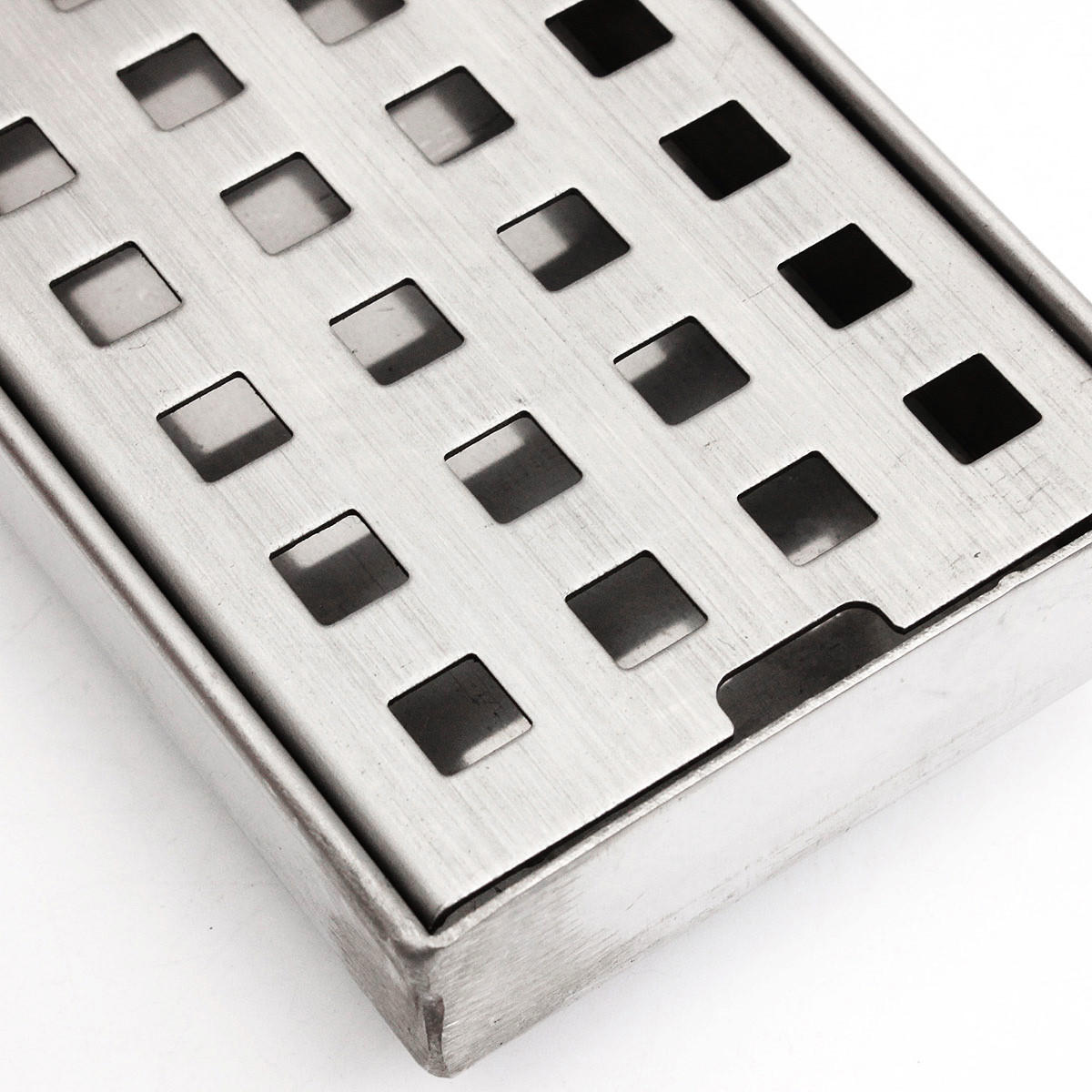 Stainless Steel Tile Insert Linear Shower Grate Bathroom Floor Drain Channel