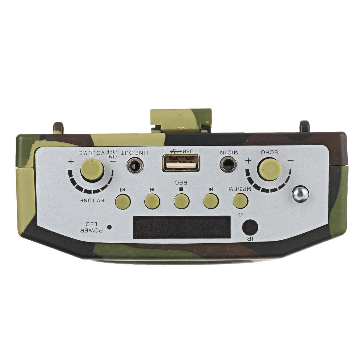 Rechargeable Camouflage Hunting 25W Speaker Sound Decoy 100Hz-10KHz FM Radio MP3 Player with Remote Control for Hunting Meeting Tour Guide
