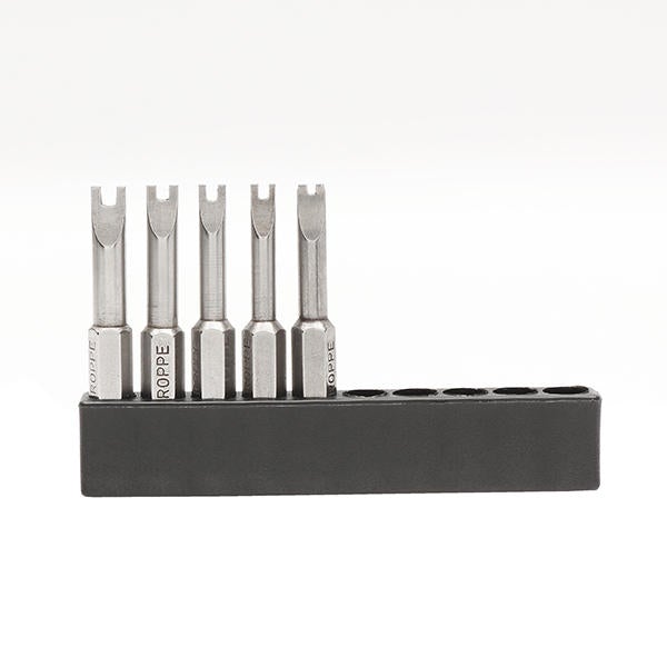 5pcs 50mm 1/4 Inch Hex Shank Magnetic U-shaped Screwdriver Bits