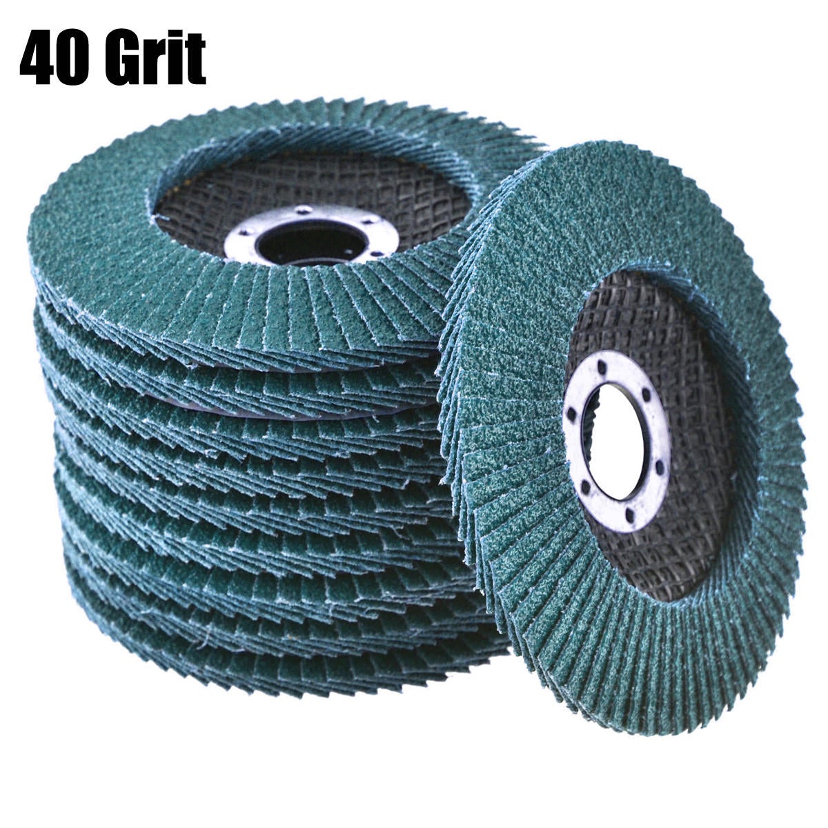 10pcs 40 Grit 115mm Flap Sanding Disc Angle Grinder Wheel Polishing Sanding Wheel
