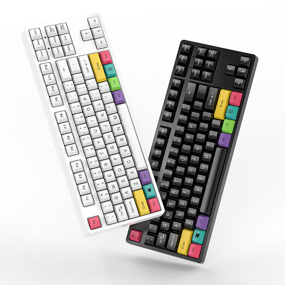 87 Keys Mechanical Programming Gaming Keyboard Triple Mode With Detachable Panel