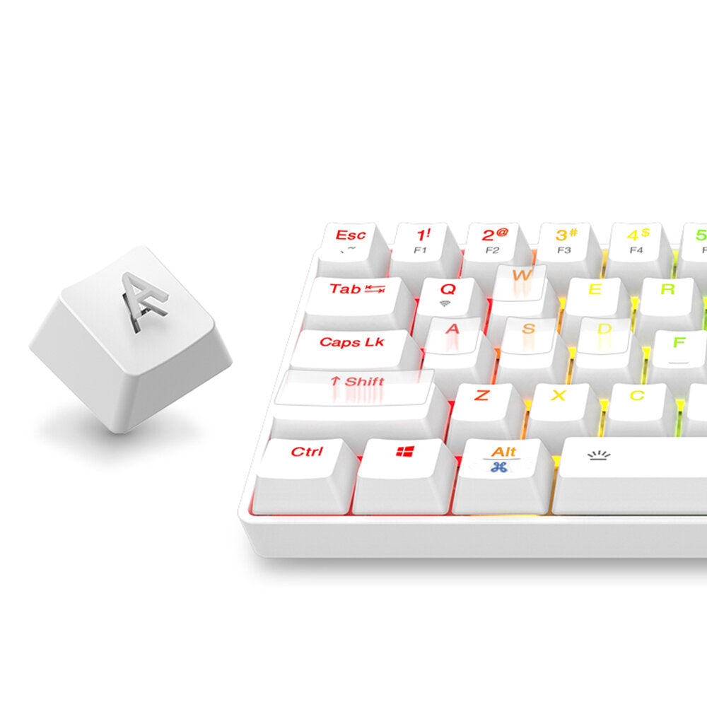 Mechanical Keyboard Triple Mode Hot Swappable Wired 2.4GHz Bluetooth 5.1 RGB 61 Keys ABS Keycaps Dareu Switch Rechargeable Gaming Keyboard
