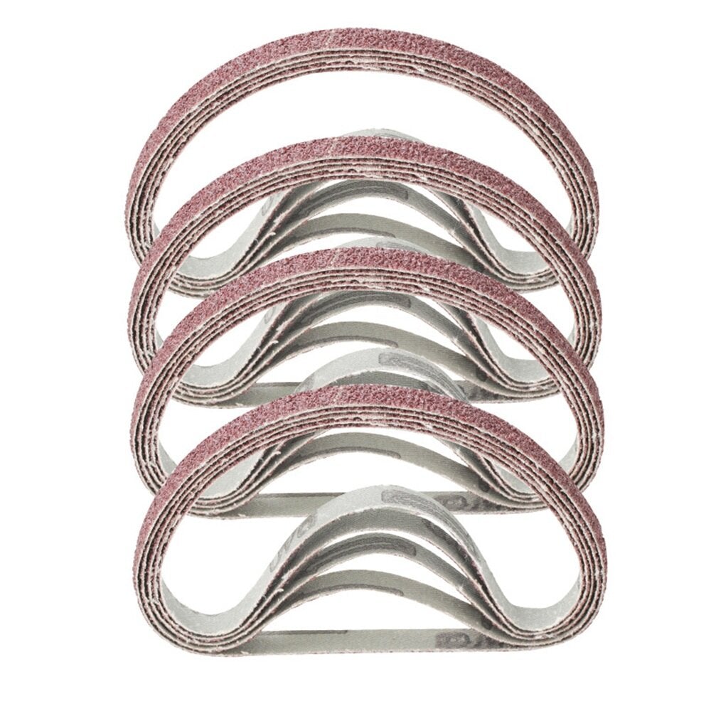 20Pcs 10x330mm Sanding Belts 40/60/80/120 Grit Abrasive Sanding Belts for Grinding Polishing Sander