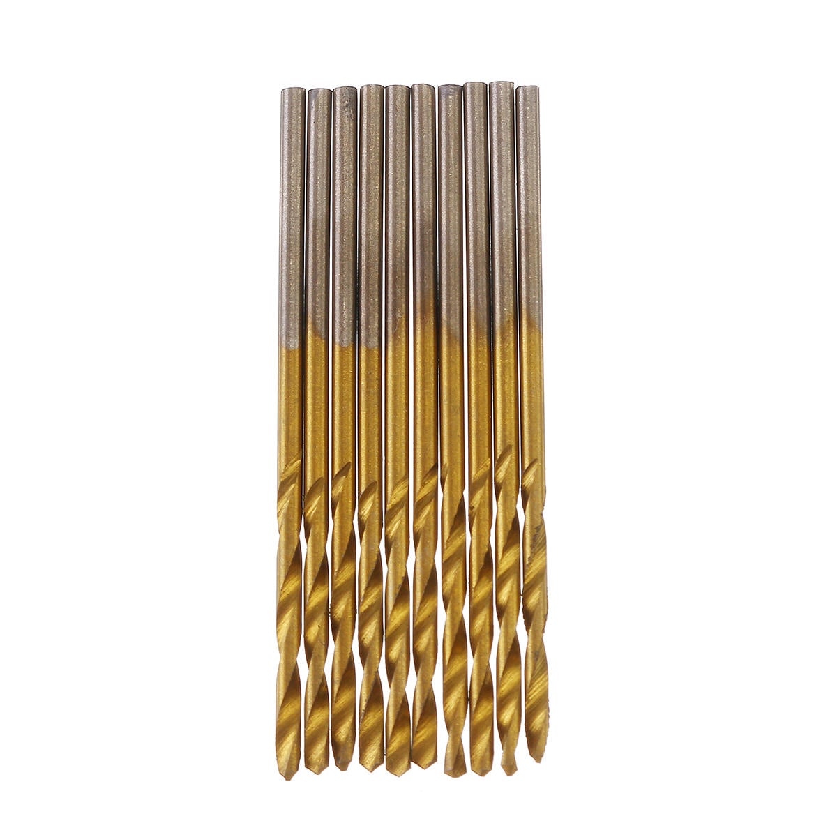 50pcs Titanium Coated High Speed Steel Twist Drill Bit1/1.5/2/2.5/3mm BitWoodworking