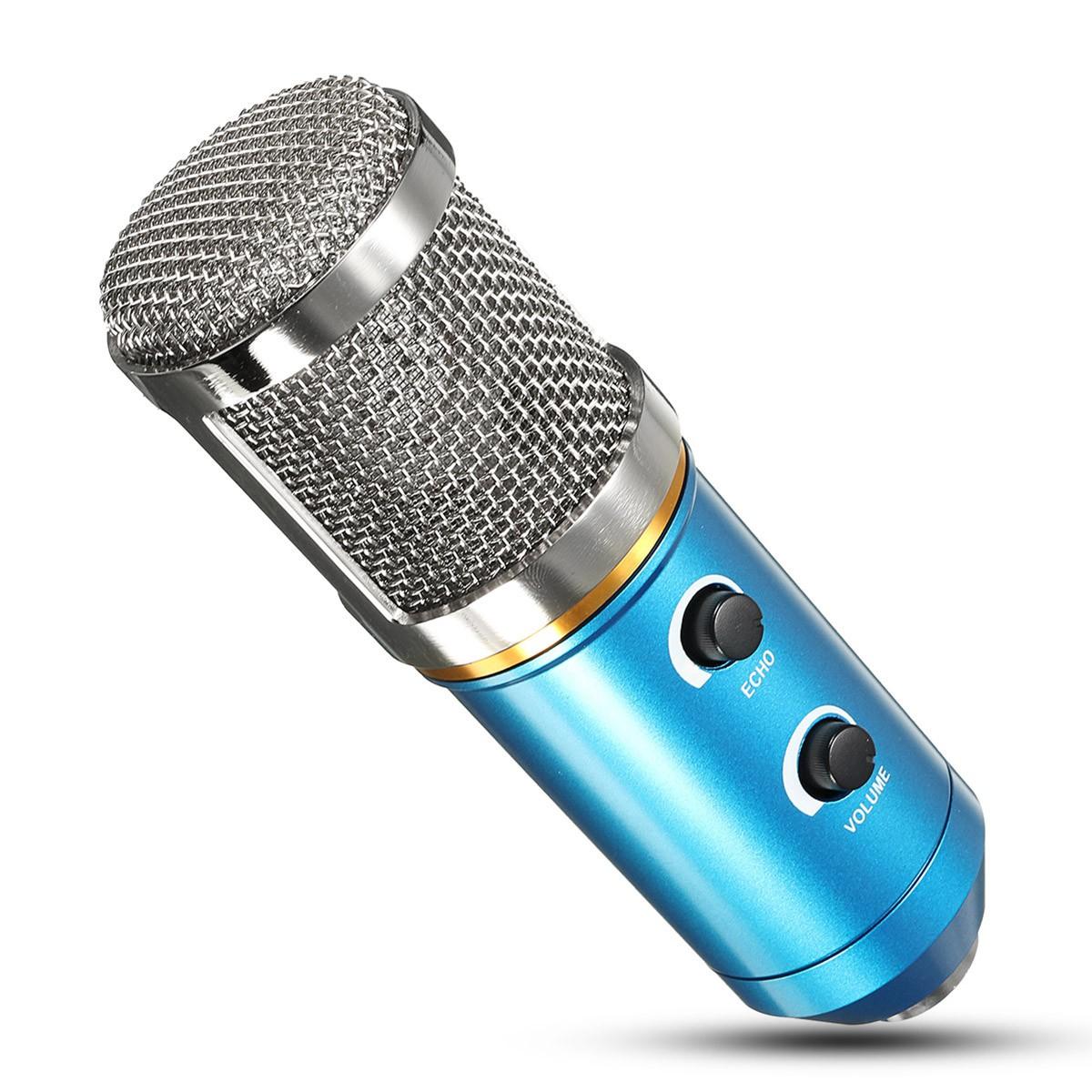 Audio USB Condenser Microphone Sound Recording Vocal Mic Stand Mount