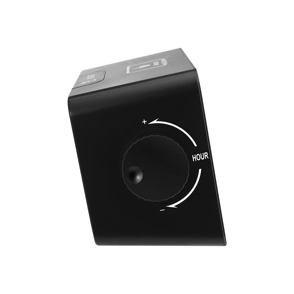 Brother Double Knob Simplified Alarm Clock Touch Adjust Backlight with Temperature Hu