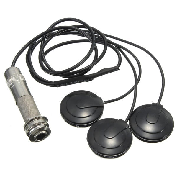 6.35mm Pickup Piezo 3 Transducer For Acoustic Guitar Ukulele Mandolin