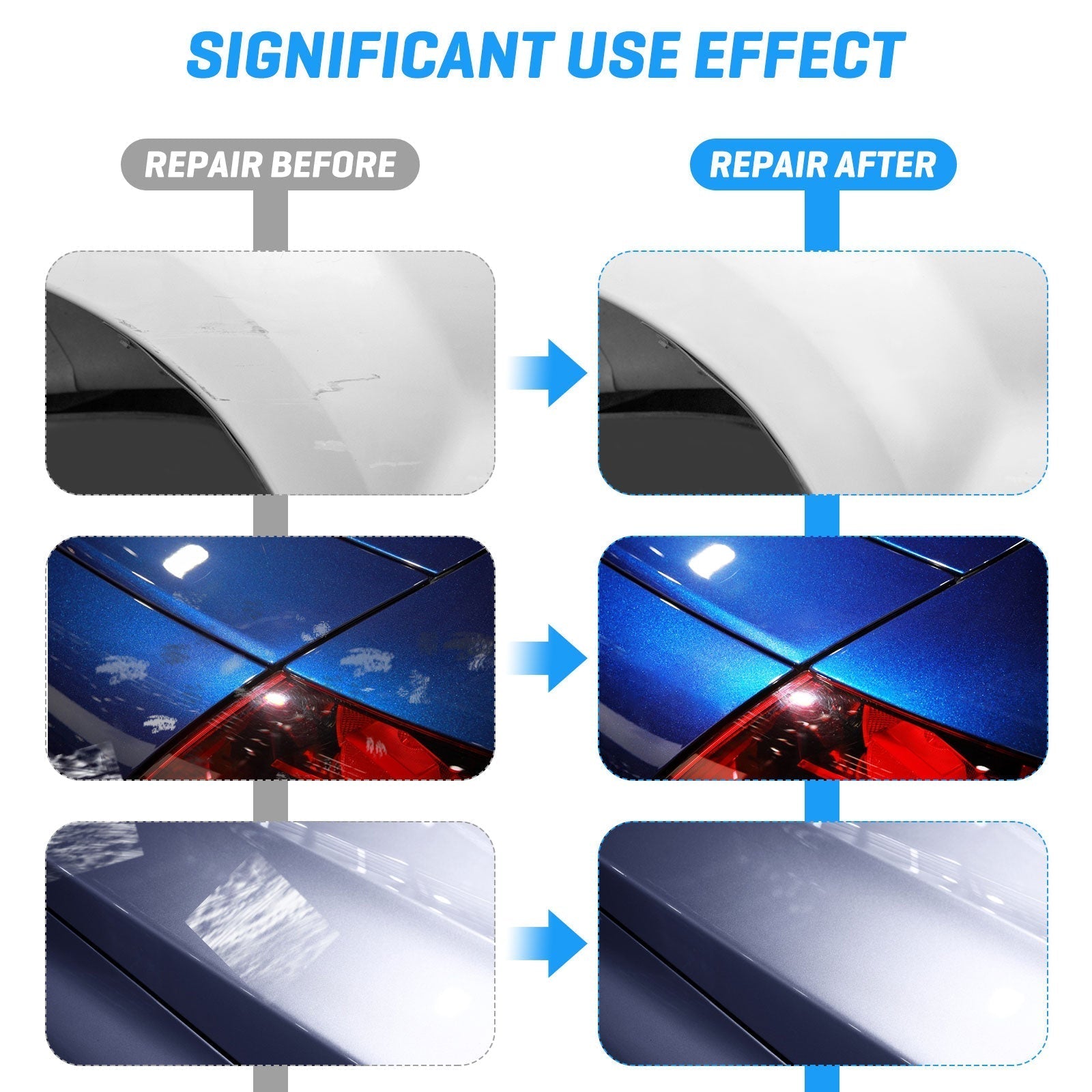 4pcs Magic Car Scratch Remover Cloth