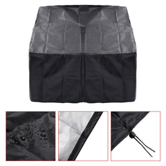 34/40 inch Square Gas Fire Cover Waterproof Anti-UV Heavy Duty Fire Pit Protector for Patio Garden Camping Water-resist Covers