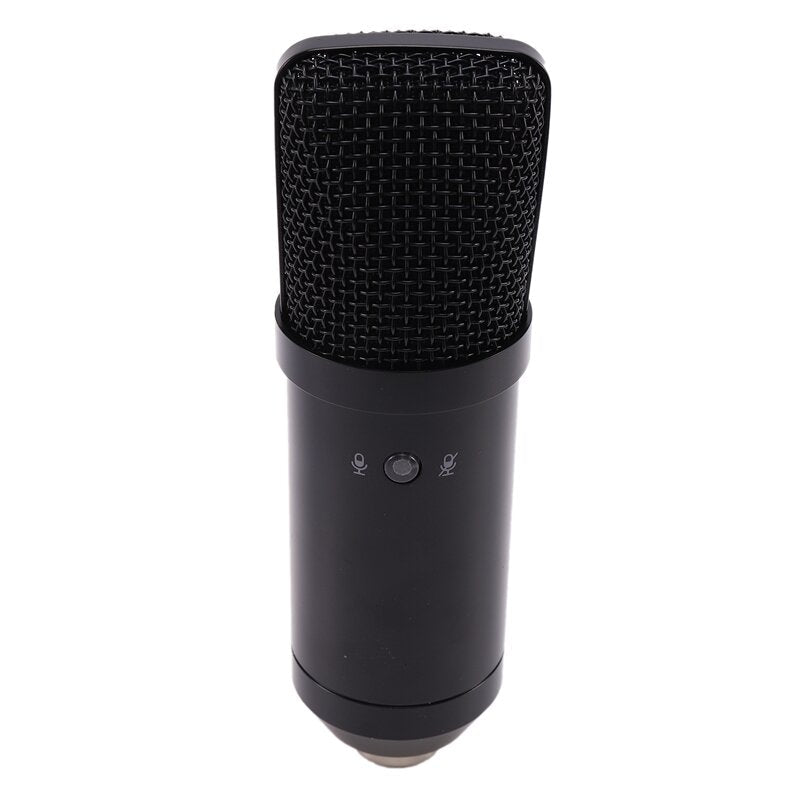 Professional Universal HD Live Streaming USB Condenser Wired Microphone with Sound Card Tripod Stand for Samsung PC Laptop