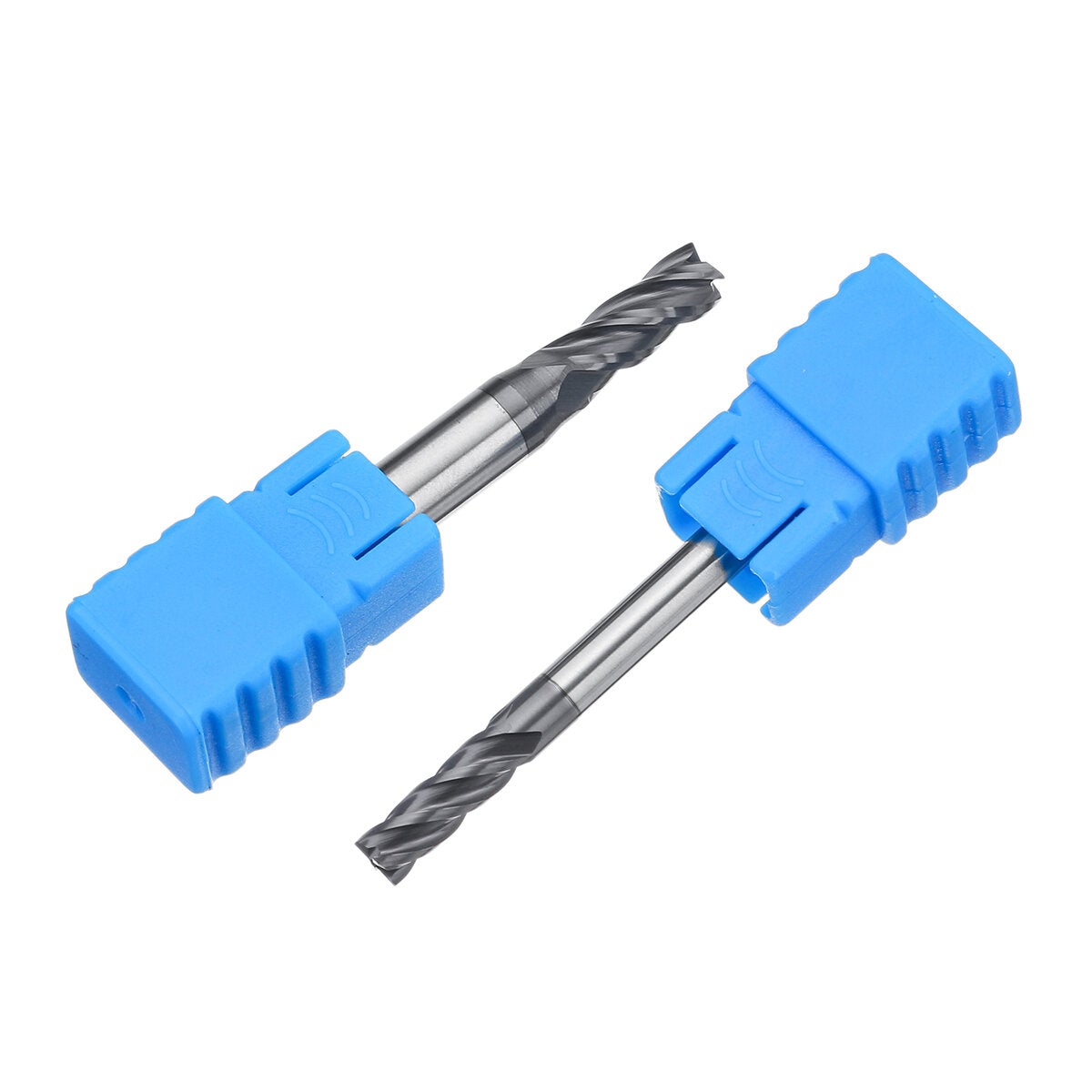 5pcs 1-5mm Solid Carbide Straight End Mill 4 Flute Milling Cutter CNC Tool Black