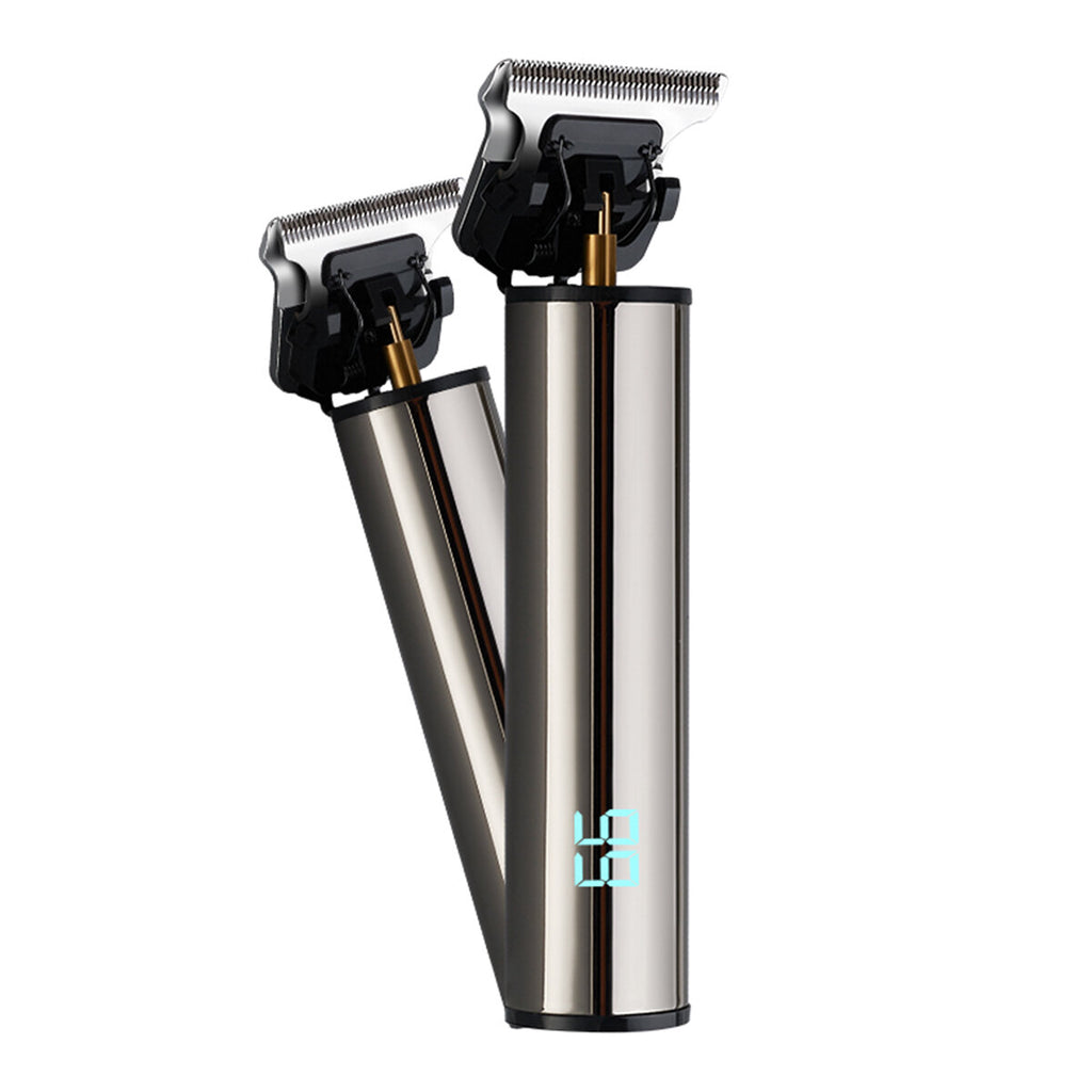 Electric Digital Display Men's Hair Clipper Type-C Fast Charge Shaver With 4 Limit Comb