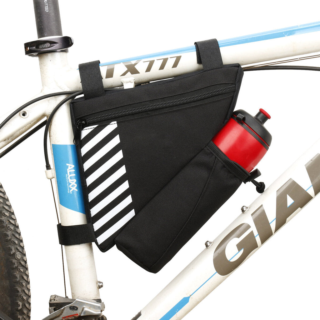Bicycle Front Frame Triangle Bag Water Bottle Holder Waterproof Bike Bag Storage Basket