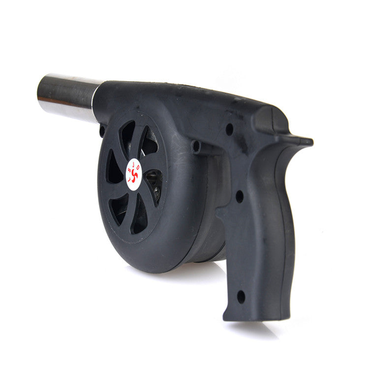 Outdoor Camping BBQ Grill Fan Air Blower Picnic Barbecue Cooking Fire Hand Crank