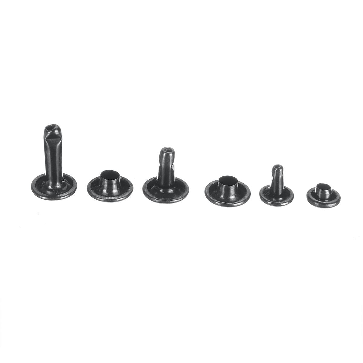 420+3 Sets Leather Craft Double Cap Rivets Tubular Metal Studs Fixing Tools Kit