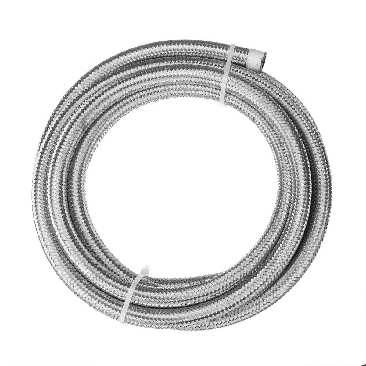 10FT 304.8cm Fuel Hose Oil Gas Line PTFE Stainless Steel Braided