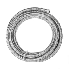 10FT 304.8cm Fuel Hose Oil Gas Line PTFE Stainless Steel Braided