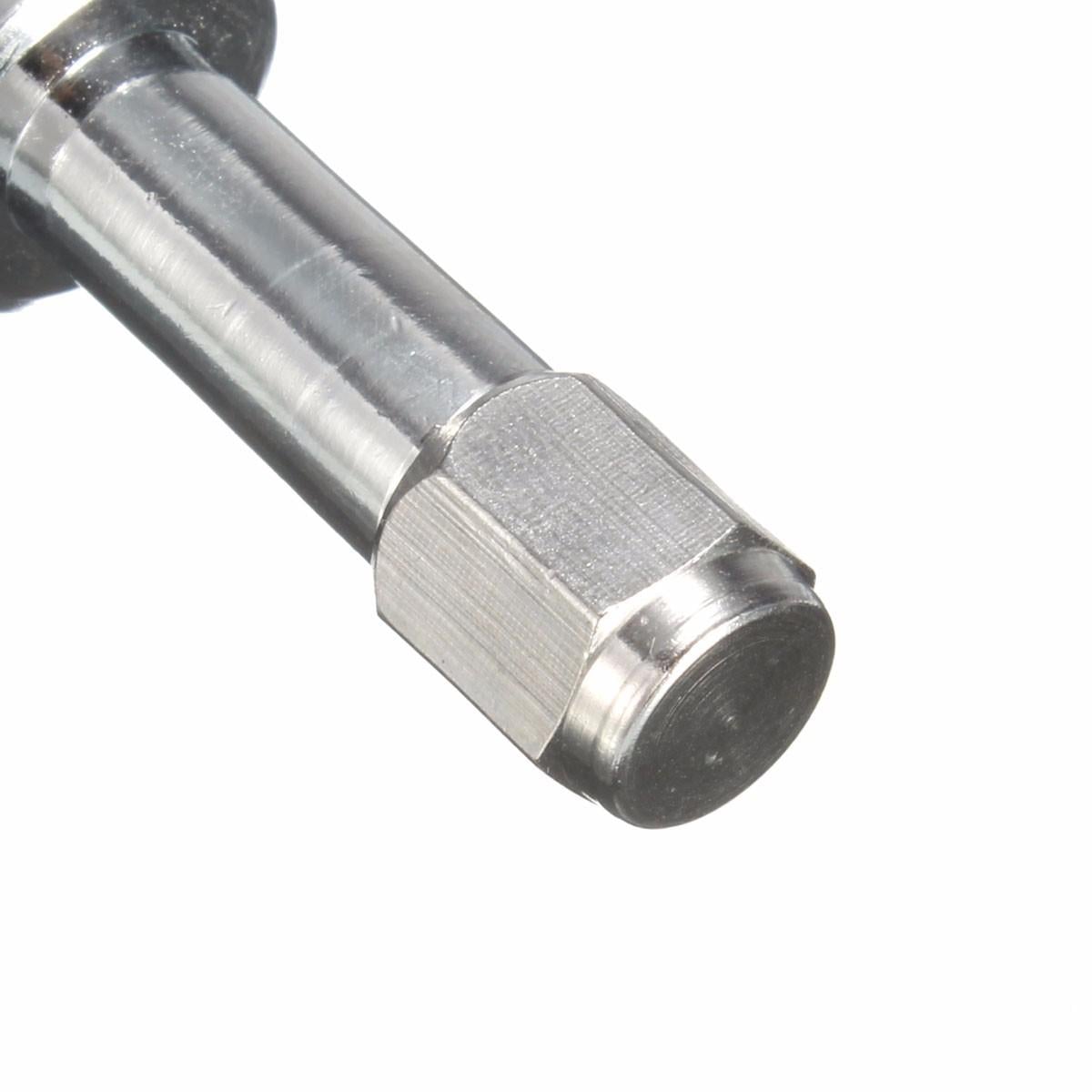 4pcs Universal Chrome Flush Mount Metal Tire Tyre Valve Stems Bolt With Cap TR48