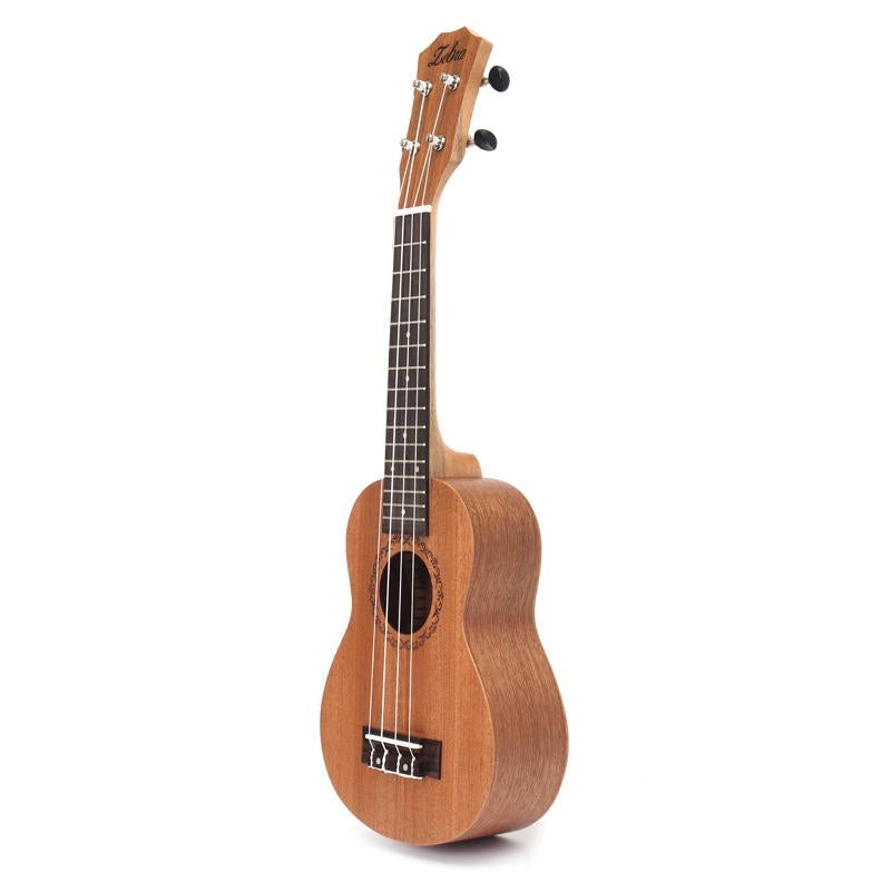 21 Inch Mahogany Ukulele Uke 15 Frets Soprano Hawaiian Guitar Musical Instrument