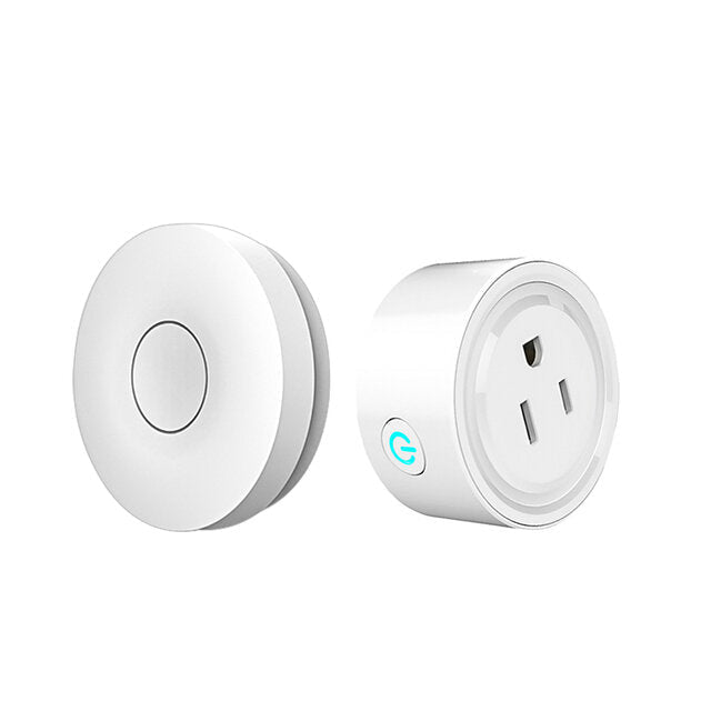 Wireless Socket Self-powered Air Switch Food Residues Garbage Disposal Appliances Fan TV 10A Remote Control No Drilling No Pipe