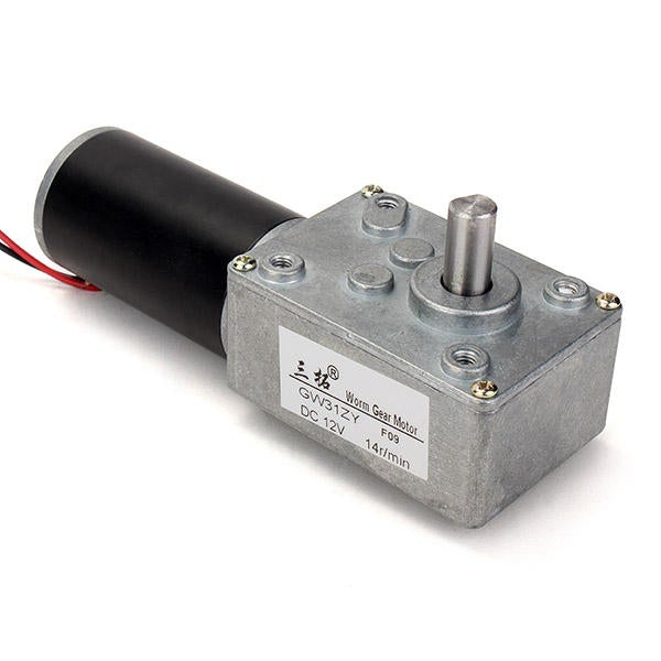 Worm Reducer Gear DC Motor High Torque Low Speed