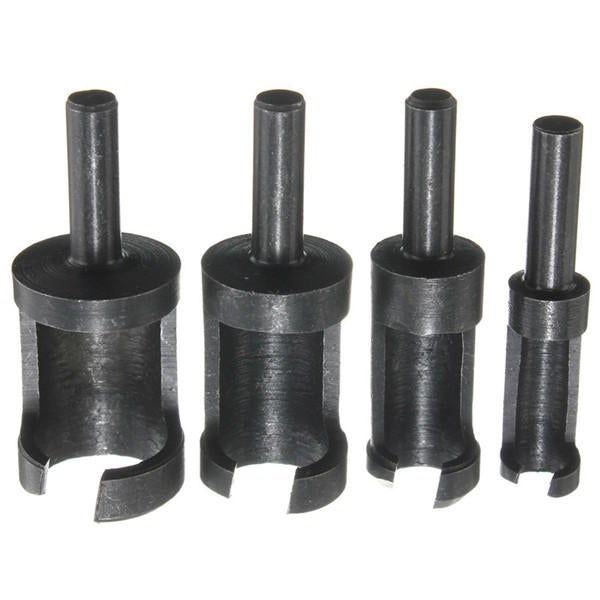 4pcs 6mm/10mm/13mm/16mm Wood Working Tenon Plug Cutters Hole Cutter Drill