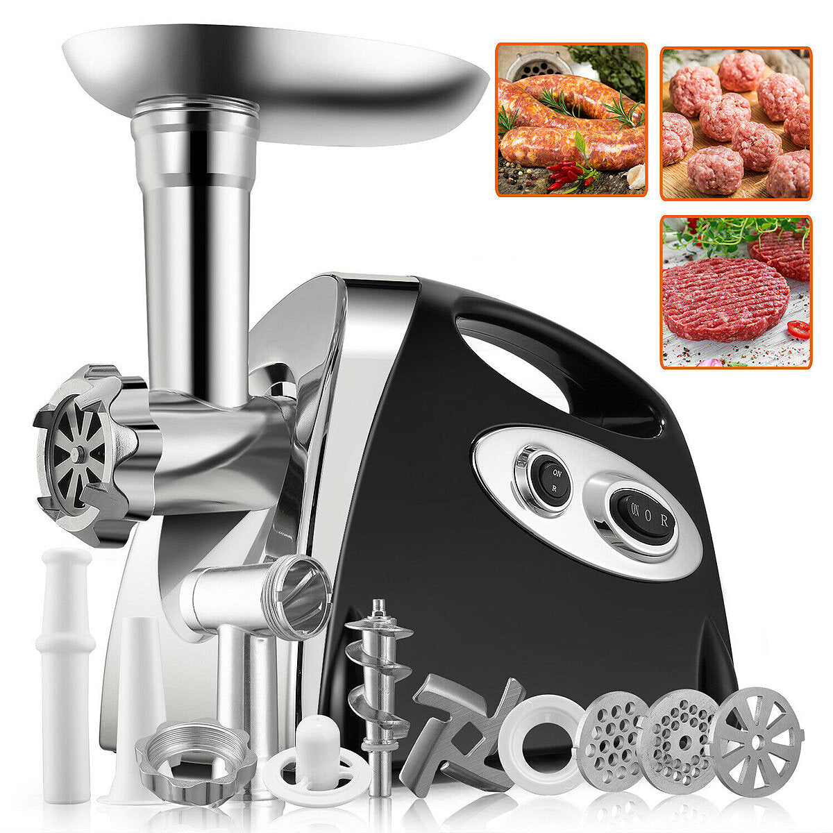 Electric Meat Grinder Heavy Kitchen Mincer Sausage Stuffer Maker Filler Food Processor Machine Electric Meat Slicer