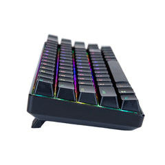 Mechanical Keyboard 68 Keys ABS Translucent Suspended Keycaps Blue Switch Anti-ghosting RGB Backlit Type-C Wired Gaming Keyboard