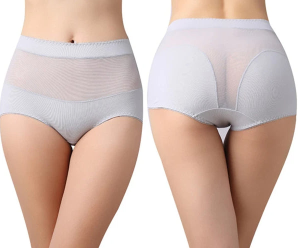 Translucent Mesh High Waist Breathable Panties