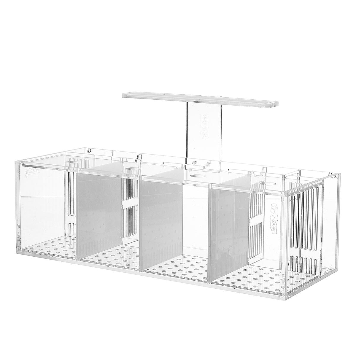 LED Light Acrylic Clear Aquarium Mini Betta Fish Tank Desktop Water Pump