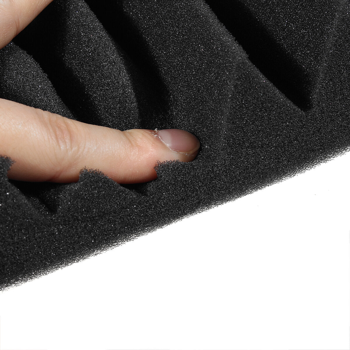 6Pcs Triangular Sound Insulation Cotton KTV Muffler Sponge Foam Pad Wall Absorption