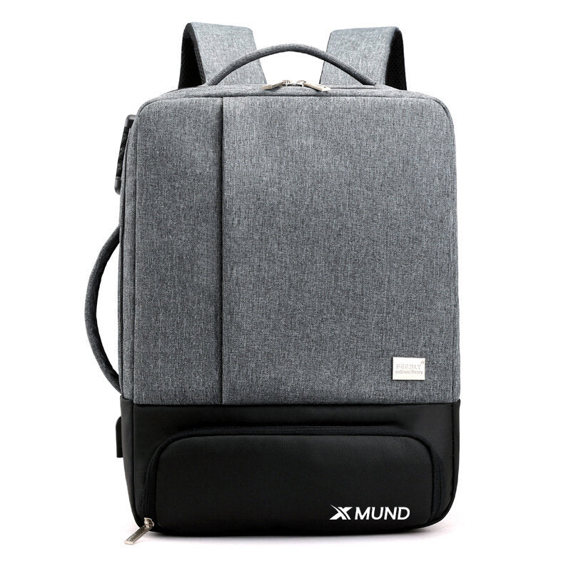 35L USB Backpack 15.6inch Laptop Bag Waterproof Anti-theft Lock Travel Business School Bag