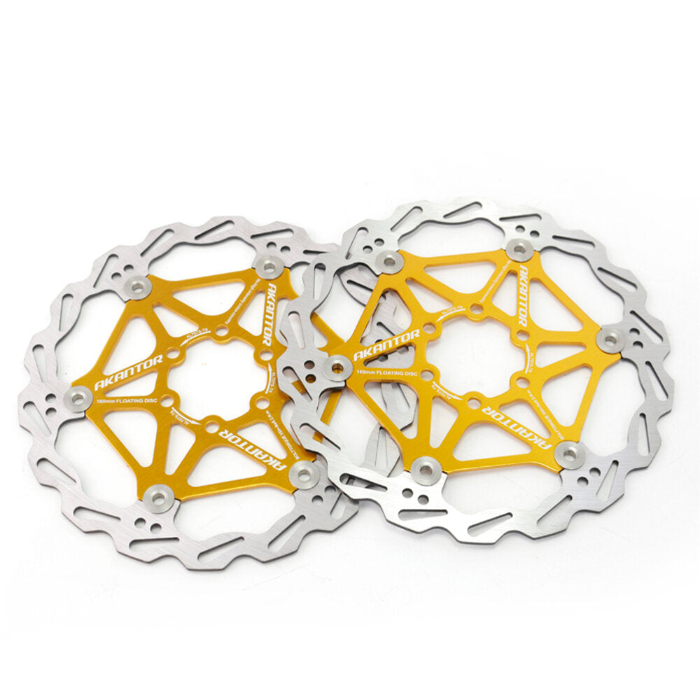 160mm/180mm/203mm Stainless Steel Rotor Mountain Bike Brake Rotor Bike Components Floating Rotor MTB Disc Brake Pad