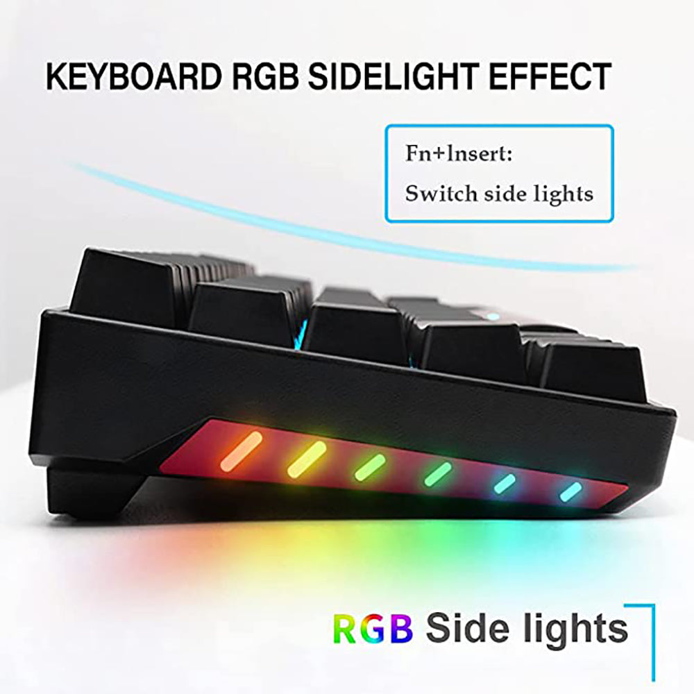 Mechanical Keyboard 71 Keys 70% Compact Bluetooth Keyboard Tenkeyless USB Wired/Wireless Portable Gaming/Office For Mac/Win