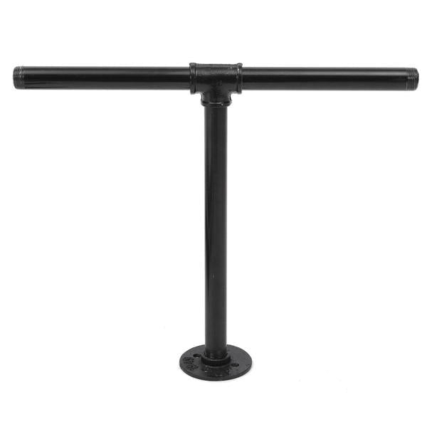 145cm Height Iron Pipe Shelf Retro Design Black Iron Pipe Wall Mount Shelf Shelving Tool