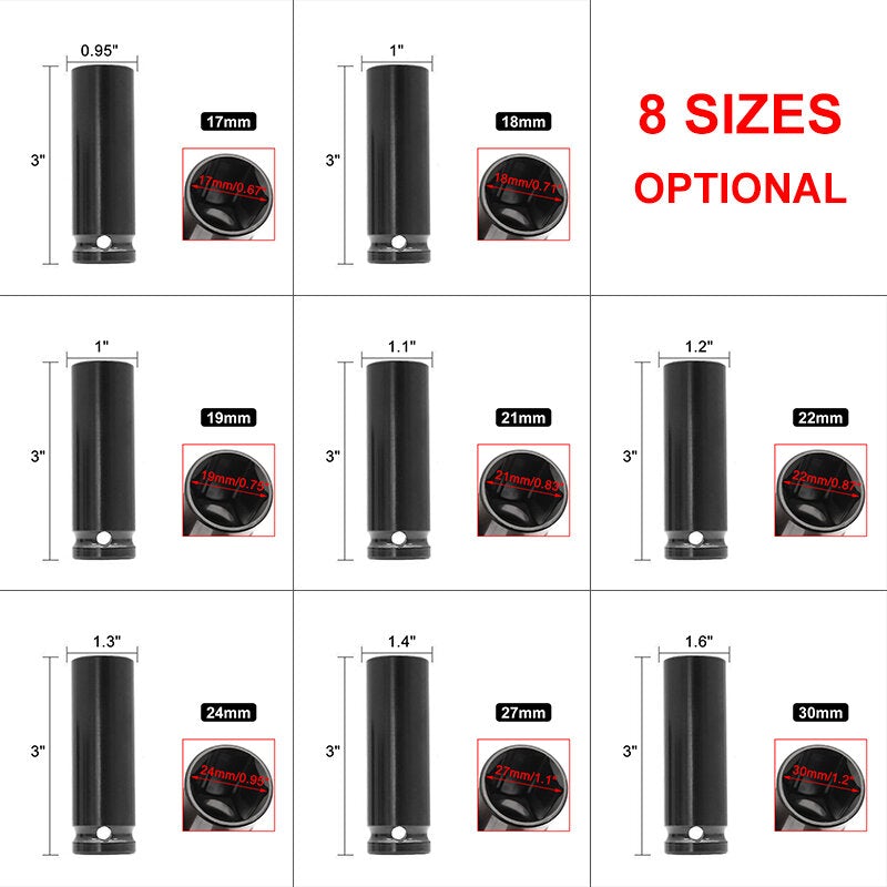 Electric Wrench Opening Hexagonal Sleeve Spanner Sleeve Shelf Deep Impact Socket
